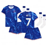 Camisa de time de futebol Chelsea Pedro Neto #7 Replicas 1º Equipamento Infantil 2024-25 Manga Curta (+ Calças curtas)